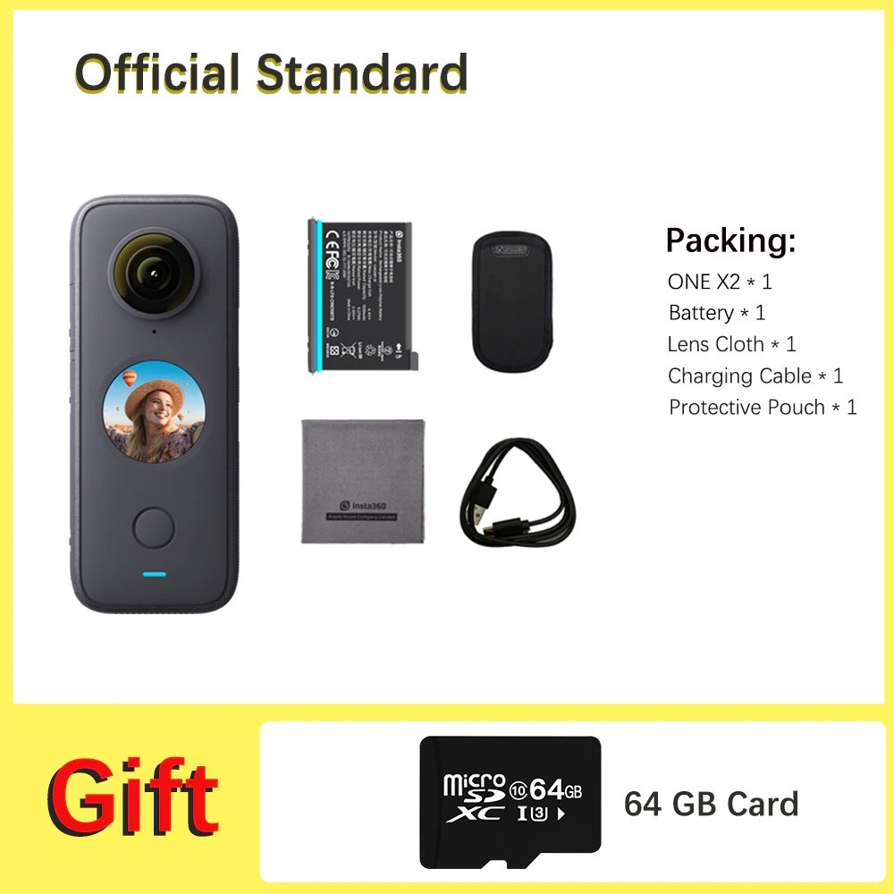 Insta360 One X2 CINOSXX + подарок карта 64гб - № Фото 2 Insta360 One X2 CINOSXX + подарок карта 64гб - № Фото 2
